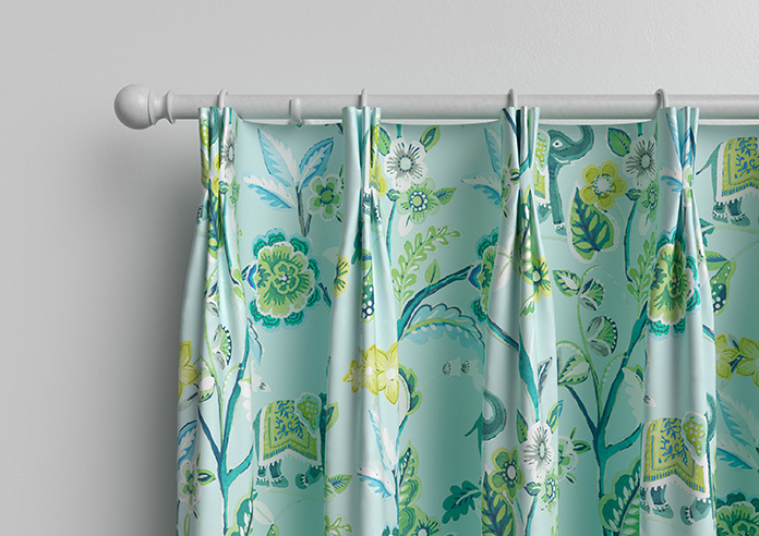 Gujarat, Cyan - Made to Measure Curtain - Image 12